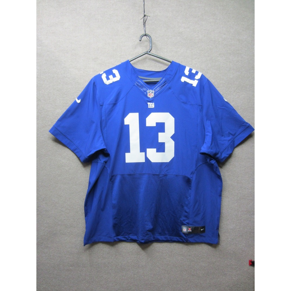 Nike New York Giants Odell Beckham Jr 13 On Field Jersey Blue Mens 60 479661-495